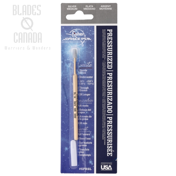 Fisher Space Pen Refill, Medium Ink Silver, FPSPR5L